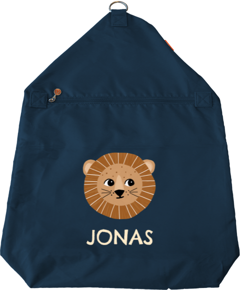 Sac anti-poux avec lion et nom
