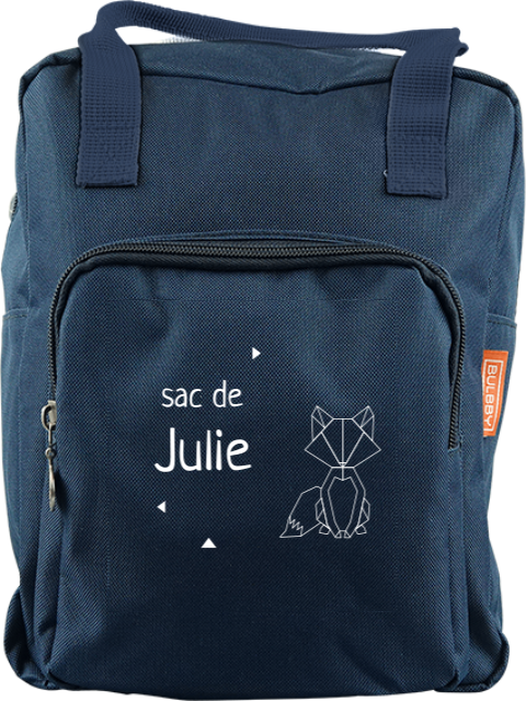 Sac à dos Classic avec renard géométrique