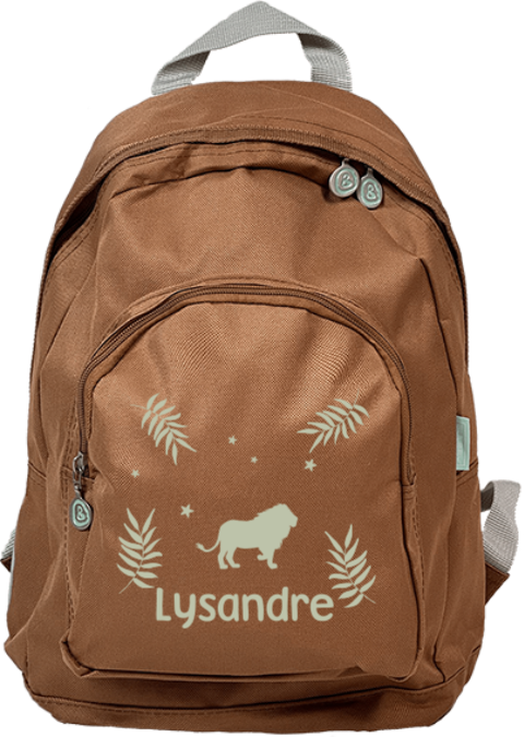 Sac à dos Junior avec lion et fougères