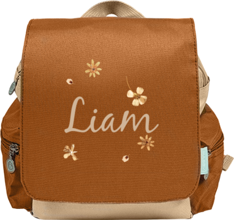 Sac à dos avec des fleurs