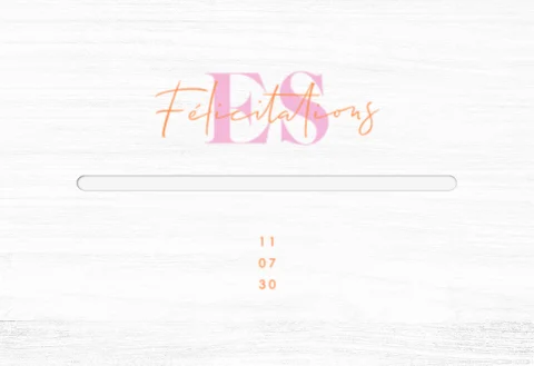 Urne mariage avec initiales des mariés