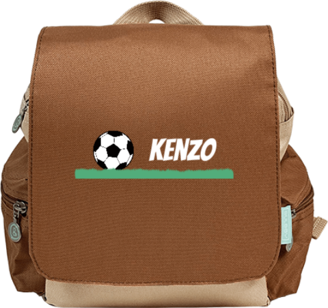 Sac à dos avec ballon de football et prénom