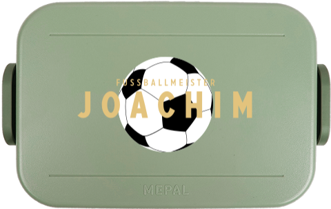 Boîte à lunch personnalisable avec football