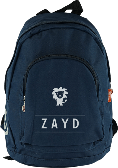 Sac à dos Junior avec prénom et un lion