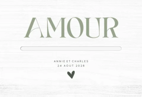 Urne mariage avec prénoms des mariés et date du mariage