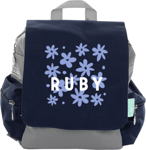 Sac à dos hippie avec fleurs