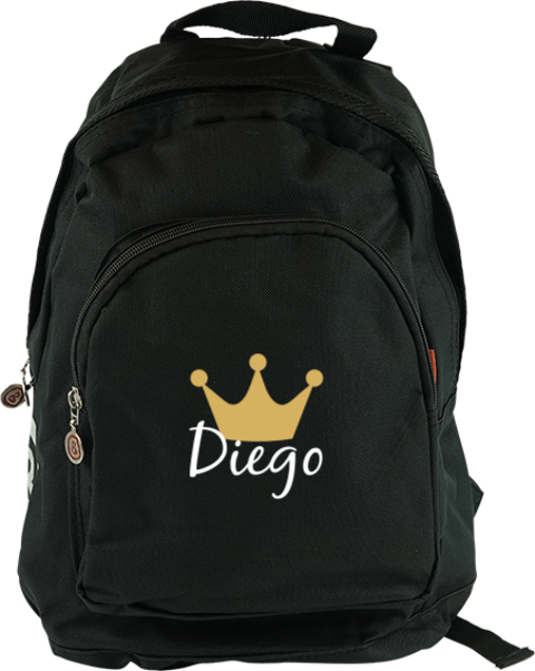 Sac à dos Junior avec couronne de roi et prénom