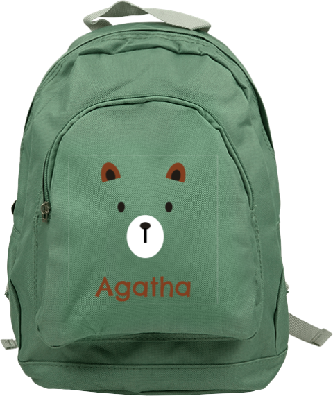 Sac à dos Junior avec impression museau d'ours