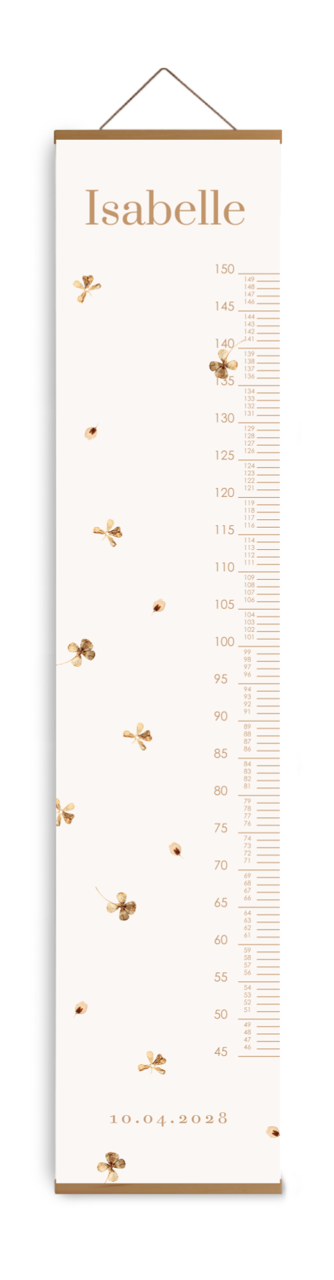 Toise avec des fleurs séchées