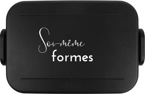 Nordic black Brotdose selbst gestalten -> Personnalisez votre boîte à lunch noire nordique