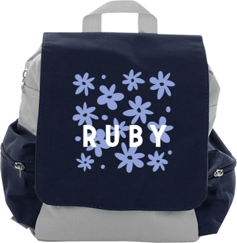 Sac à dos hippie avec fleurs