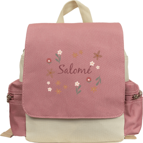 Sac à dos avec jolies fleurs colorées