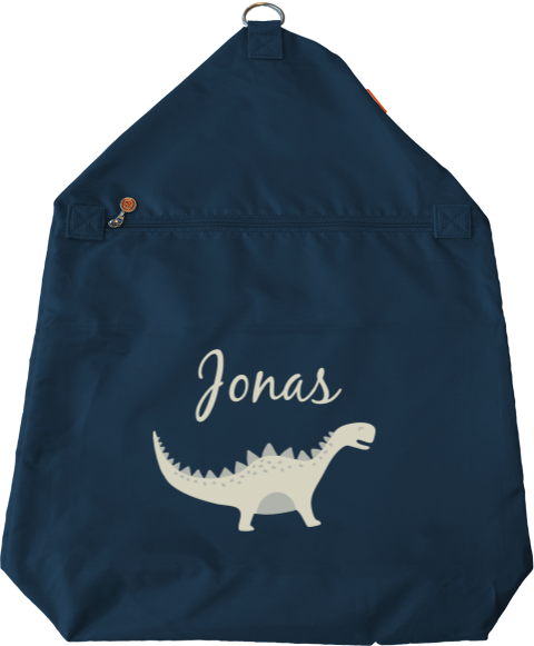 Sac anti-poux avec dinosaure et nom