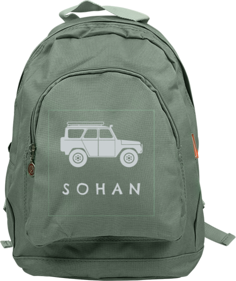 Sac à dos Junior avec image d'une jeep