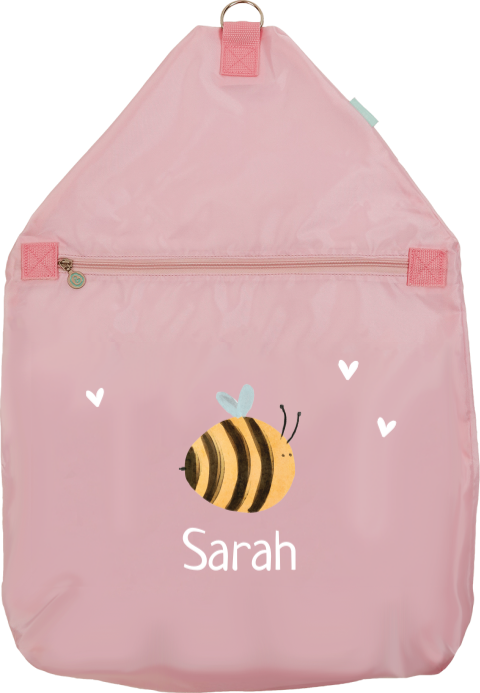 Sac anti-poux avec abeille et nom