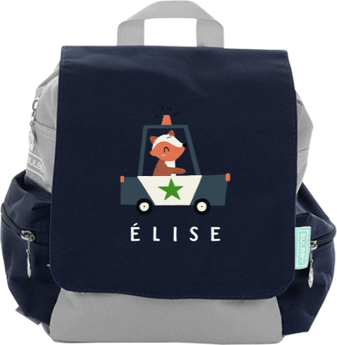 Sac à dos avec voiture de police