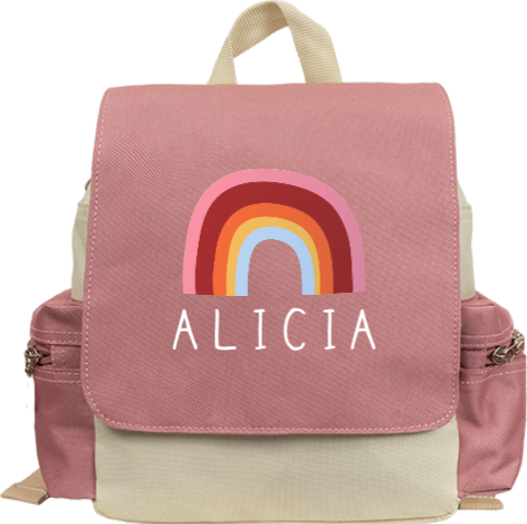 Sac à dos avec arc-en-ciel vintage