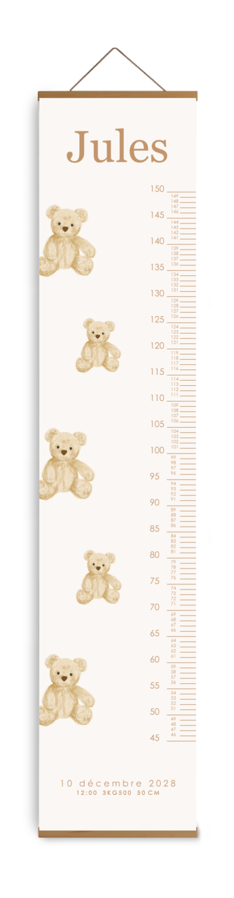 Toise avec des jolis nounours