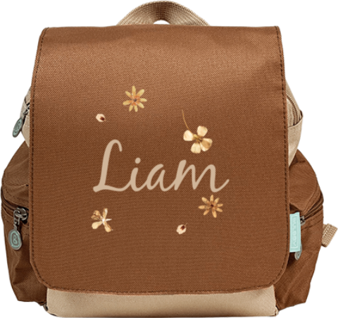 Sac à dos avec des fleurs