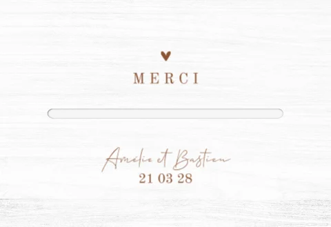 Urne mariage blanche avec cœur et merci