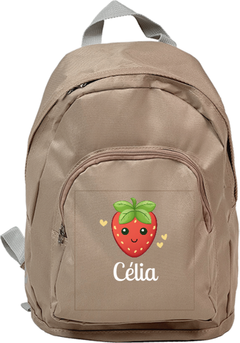 Sac à dos Junior avec fraise et coeurs