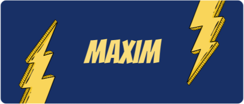 Étiquette de nom avec éclair 70x30 mm