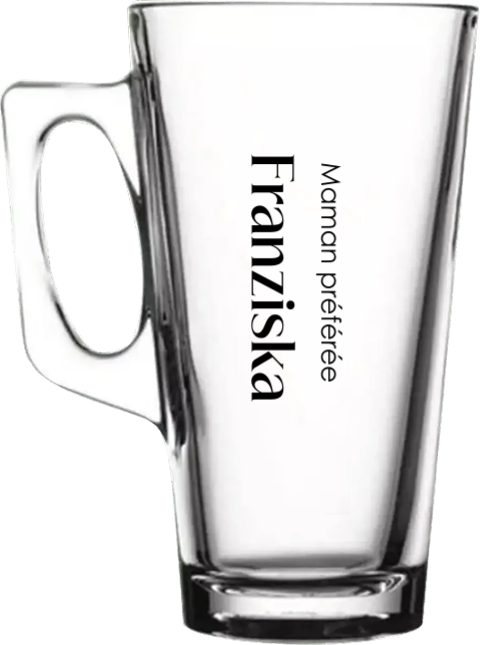 Verre à thé prénom maman