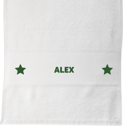 Serviette de sport avec nom