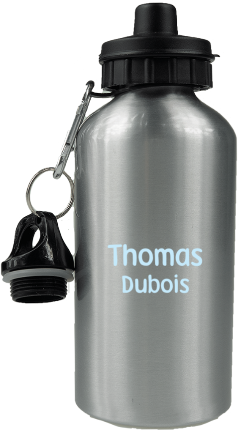 Gourde en aluminium personnalisable avec nom