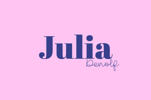 Minimalistisch geboortekaartje colorblock roze blauw