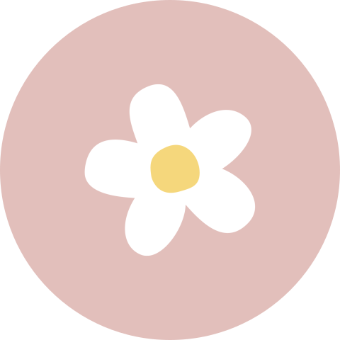 Sluitzegel met witte bloem