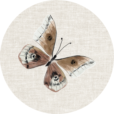 Sluitzegel met vlinder