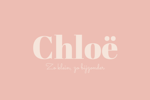 Minimalistisch geboortekaartje met blush en beige