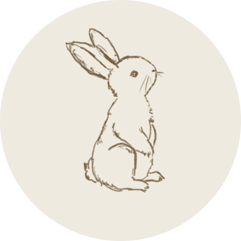 SLUITSTICKER KONIJN, VEL 25 STUKS