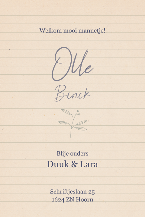 Kaart binnenkant