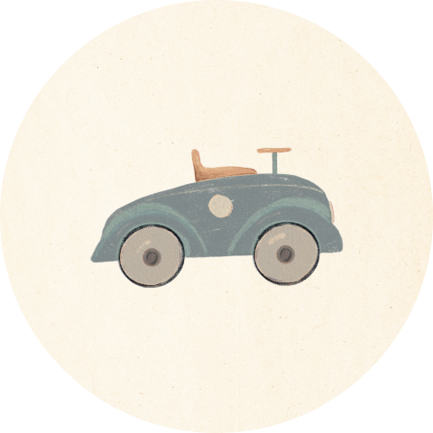 SLUITSTICKER NOSTALGISCHE LOOPAUTO, VEL 25 STUKS
