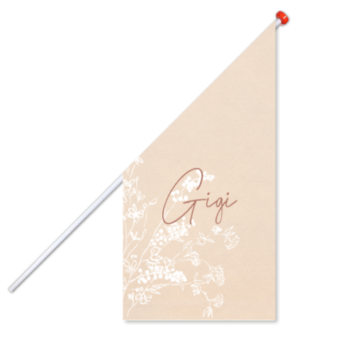 GEBOORTEVLAG VELDBLOEMEN BEIGE