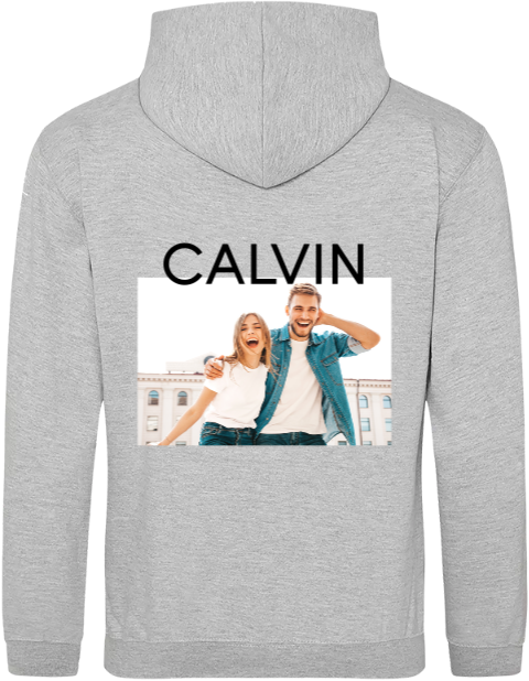 Hoodie volwassenen met naam en foto