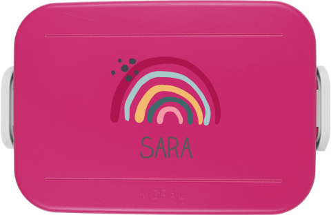 Mepal broodtrommel To Go met kleurrijke regenboog 