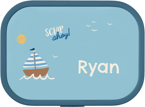 Mepal broodtrommel Campus met naam en bootje