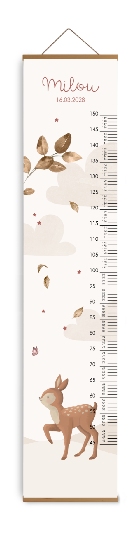 Lieve groeimeter met herfst thema
