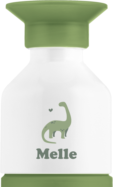 Dopper steel MINI met naam en dino