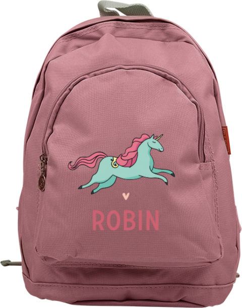 Junior rugzak met unicorn en naam
