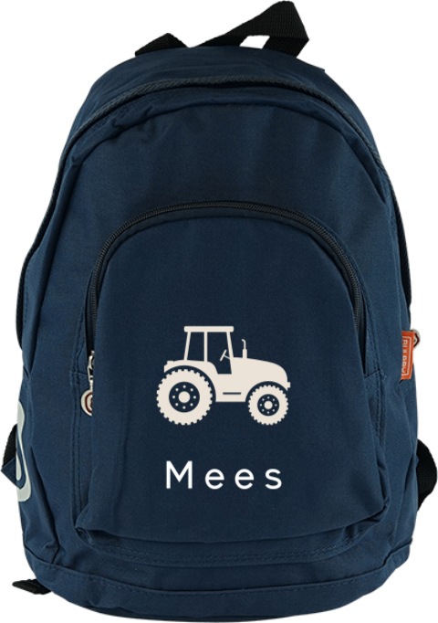 Rugzak kind met naam en tractor