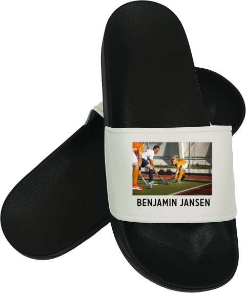 Badslippers met foto