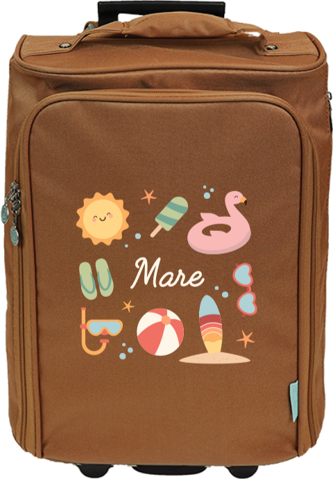 Kindertrolley met naam en zomers design