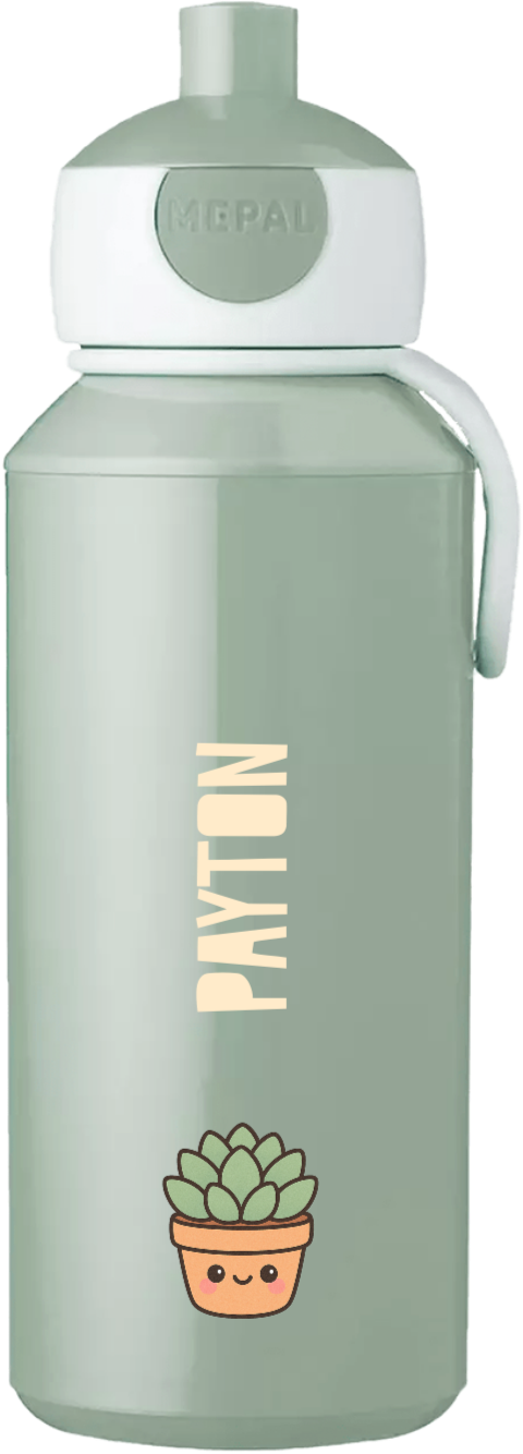 Mepal pop-up drinkfles Campus kawaii met plantje in pot