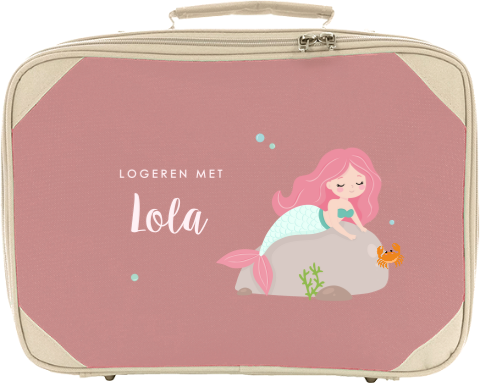 Koffertje met zeemeermin en naam