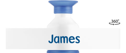 Dopper waterfles met eigen naam