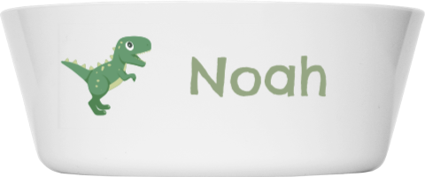 Kinderkommetje met naam en baby dino